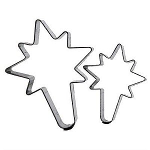 Kit Cortador Estrela 8 Pontas - Ref. 419 RR Cortadores Rizzo Confeitaria