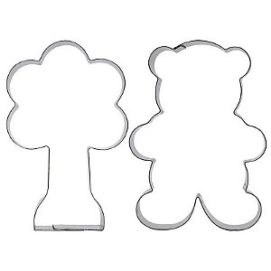 kit Cortador Urso/Árvore - Ref. 403 RR Cortadores Rizzo Confeitaria