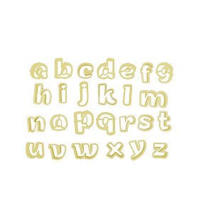 Cortador Letras Minúsculas BlueStar Rizzo Confeitaria