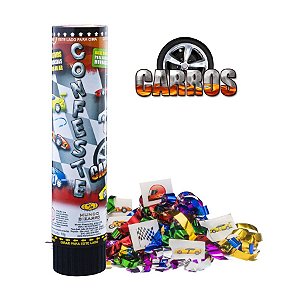 Confete kids Adesivos Carros- 21 cm - Mundo Bizarro