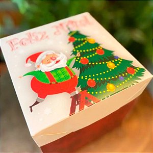 Caixa Cenário Decoração de Natal Ref.1943 com 2 unid. - Erika Melkot Rizzo Confeitaria
