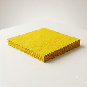 Guardanapo Liso Folha Dupla - Amarelo - 24x24cm - 20 unidades - Rizzo