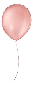 Látex Balões São Roque Latéx Liso - Rosa Balão Rosê 20cm