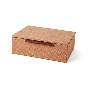 Caixa em MDF com Revestimento em Linho - 9x12x5cm - 1 unidade - Rizzo