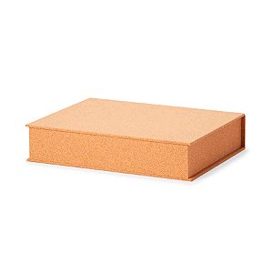 Caixa em MDF com Revestimento em Cortiça - 19x24,5x6,5cm - 1 unidade - Rizzo