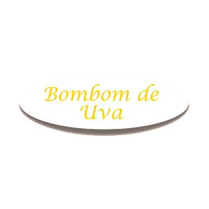 Adesivo "Bombom de Uva" - Ref.2275 - Hot Stamping - 100 unidades - Stickr - Rizzo