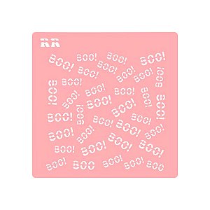 Stencil Halloween BOO - Ref. 4083 - 1 unidade - RR Cortadores - Rizzo