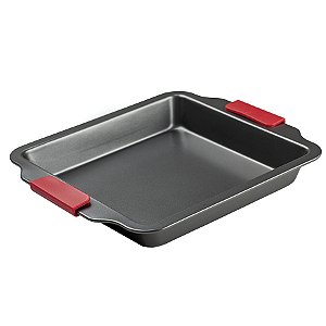 Forma Aço Carbono Quadrada - 30x26,5x4cm - Cabo Silicone - 1 unidade - Cromus Linha Profissional Allonsy - Rizzo