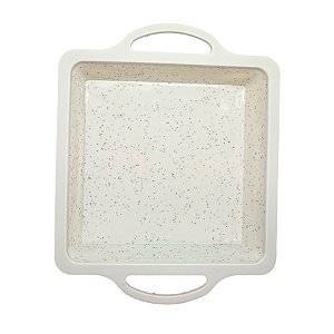 Forma de Silicone Com Alça Iron - Quadrada - 23cm - 1 unidade - Mimo Style - Rizzo
