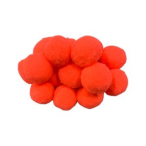 Pompom Decorativo Laranja - 1,5cm - 25 unidades - Rizzo
