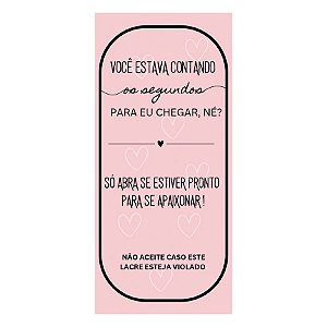 Adesivo Lacre Rosa - Ref. 2198 - Hot Stamping - 50 unidades - Stickr - Rizzo