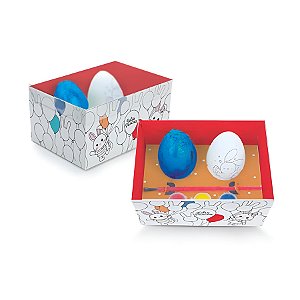 Kit para Colorir Páscoa - Ovo Balloon - 1 unidade - Cromus - Rizzo