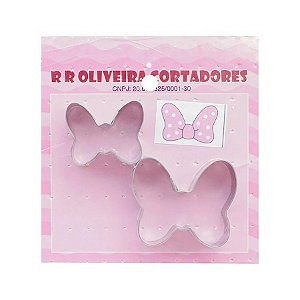 Kit Cortador Mini Laço da Ratinha - 2 unidades - RR Cortadores - Rizzo