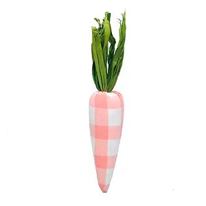 Cenoura Decorativa Xadrez Laranja - 23cm - 1 unidade - Cromus - RizzoE