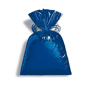Saco Metalizado com Aba Adesiva Classic Blue 8x8cm - 100 unidades - Cromus - Rizzo Embalagens
