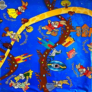 Folha para Ovos de Páscoa Metalizado Contos de Fada Azul 69x89cm - 25 unidades - Cromus - Rizzo
