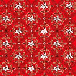 Folha para Ovos de Páscoa Flor de Cacau Vermelho 69x89cm - 25 unidades - Cromus - Rizzo