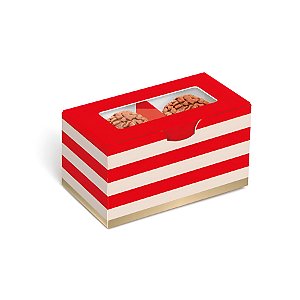 Caixa para 6 Brigadeiros - Hit Vermelha - 10 unidades - Cromus - Rizzo