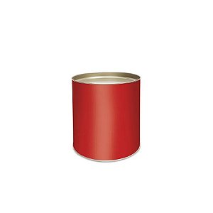 Lata Lisa para Doces Rígida - Charming Red - 1 unidade - Cromus - Rizzo