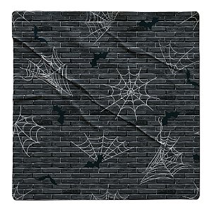 Plástico para Forração - Teia Aranha Halloween - 80cm x 5m - 1 unidade - Cromus - Rizzo