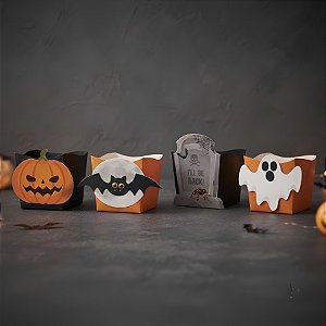 Cachepot com Aplique - Halloween Travessuras - 8 unidades - Cromus - Rizzo