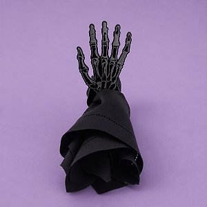 Argola para Guardanapo Mão de Caveira - Halloween Travessuras - 1 unidade - Cromus - Rizzo