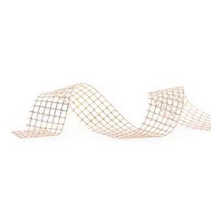 Fita Tela Glitter - Nude - 3,8cmx9,14m  - 1 unidade - Cromus - Rizzo