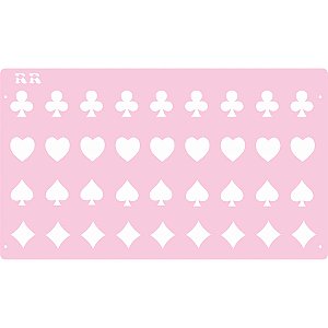 Stencil Naipe de Cartas - Ref. 3033 - 1 unidade - RR Cortadores - Rizzo
