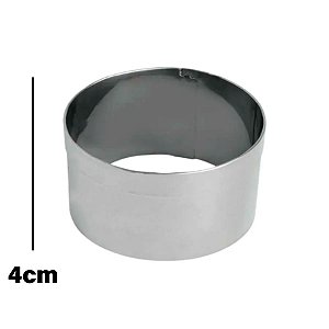 Cortador Aro Redondo 10x10x4cm - Ref. 2070 - 1 unidade - RR Cortadores - Rizzo