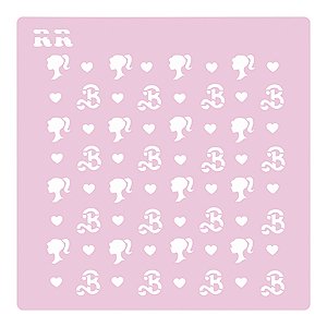 Stencil Boneca Barbie - Ref. 4075 - 1 unidade - RR Cortadores - Rizzo