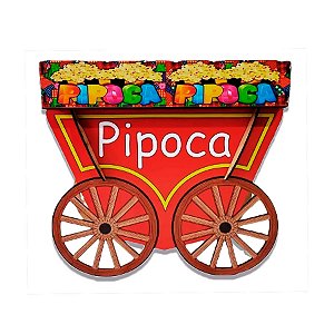 Carrinho De Pipoca Decorativo Para Festa Junina - 1 unidade - Rizzo
