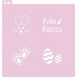 Stencil Páscoa - Ref. 4054 - 1 unidade - RR CORTADORES - Rizzo