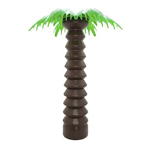 Copo com Tampa e Canudo - Coqueiro Marrom 450ml  - 1 unidade - Rizzo