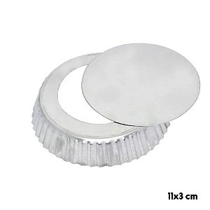 Forma Torta de Maçã Crespa com Fundo Falso - 11 x 3 cm - Ref. 0949 - 1 unidade - Macedo - Rizzo