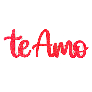 Enfeite Letreiro Te Amo - 01 Unidade - Piffer - Rizzo