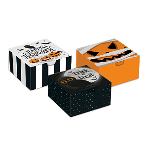 Caixa Diver Noite do Terror Sort 8,5x8,5x3,5cm Halloween 10 Unidades - Cromus - Rizzo