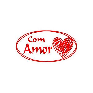 Etiqueta Adesiva Com Amor com 100 un. Rizzo