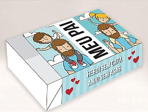 Caixa Divertida Pai Rótulo Herói Sem Capa Ref. 573 - 6 doces com 10 un. Erika Melkot Rizzo Confeitaria
