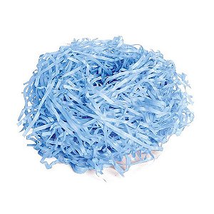 Palha de Seda Decorativa Azul Claro - 01 unidade - 50g - Cromus - Rizzo