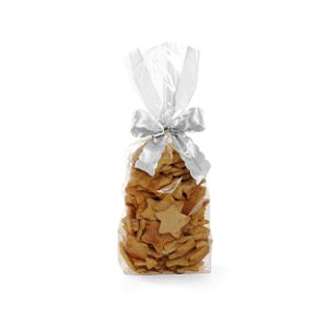 Saco Sanfonado Incolor 8,5x30cm - 25 unidades - Cromus Festas - Rizzo