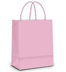 Sacola de Papel G 32x26,5x13cm - Rosa Bebê - 10 unidades - Cromus - Rizzo