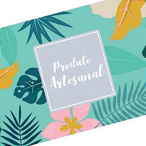 Rótulo e Tira Decorativa Produto Artesanal - Tam P / M / G - 5 unidades - Rizzo Confeitaria