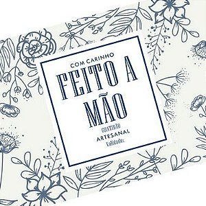 Rótulo e Tira Decorativa Feito a Mão - Tam P / M / G - 5 unidades - Rizzo Confeitaria