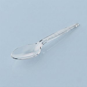 Colher Para Refeição - Cristal - 16cm - 50 unidades - Plastilânia - Rizzo