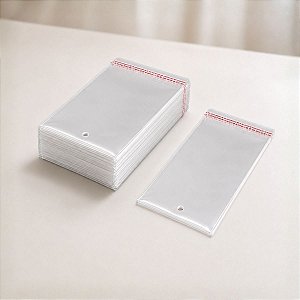 Saco Adesivado com Furo - 5x8cm - 100 unidades - Rizzo