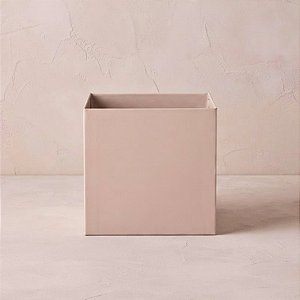 Cachepot Quadrado para Arranjos e Presentes - Nude - 15x15x15cm - 1 unidade - Rizzo