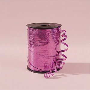 Fitilho Decorativo 200m - Holográfico Pink - 1 unidade - Rizzo