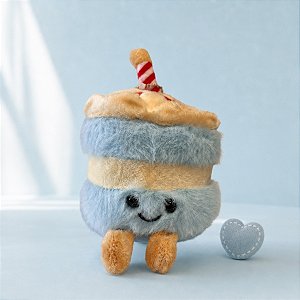 Chaveiro de Pelúcia Milkshake - Azul - 15x8cm - 1 unidade - Rizzo