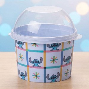 Porta Mix Stitch - 10cm - 400ml - Disney Original - 1 unidade - Plasútil - Rizzo