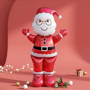Balão de Festa Microfoil - Papai Noel - 206x106cm  - 1 unidade - Rizzo